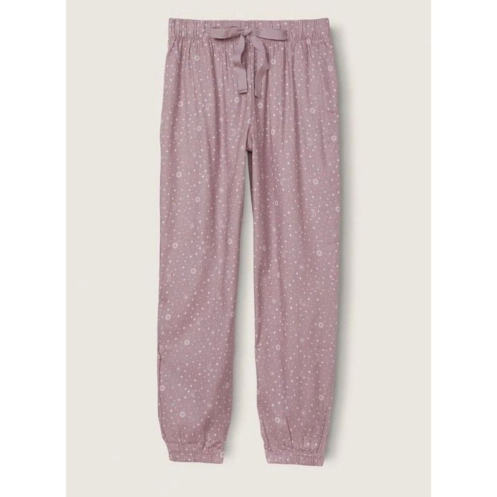 VS PINK PAJAMA PANTS CAMPUS CONSTELLATION XL PJS FLANNEL